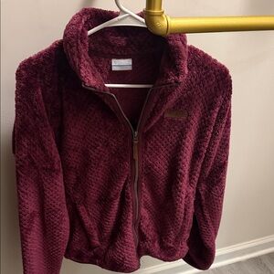 Columbia Deep Red Teddy Jacket